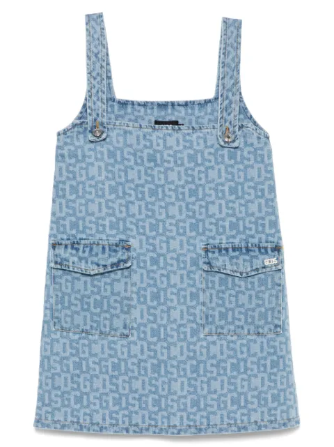 GCDS vestido corto con monograma estampado