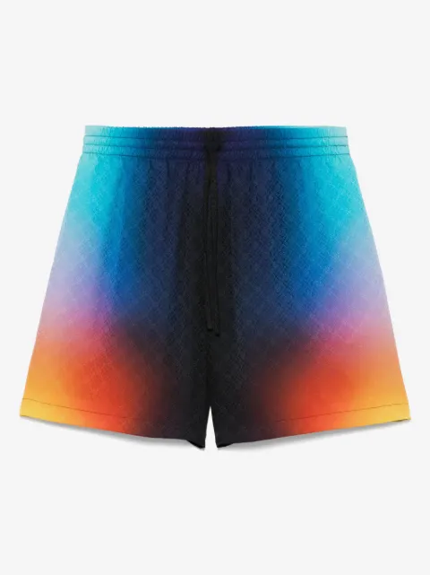 Casablanca shorts de seda con efecto degradado