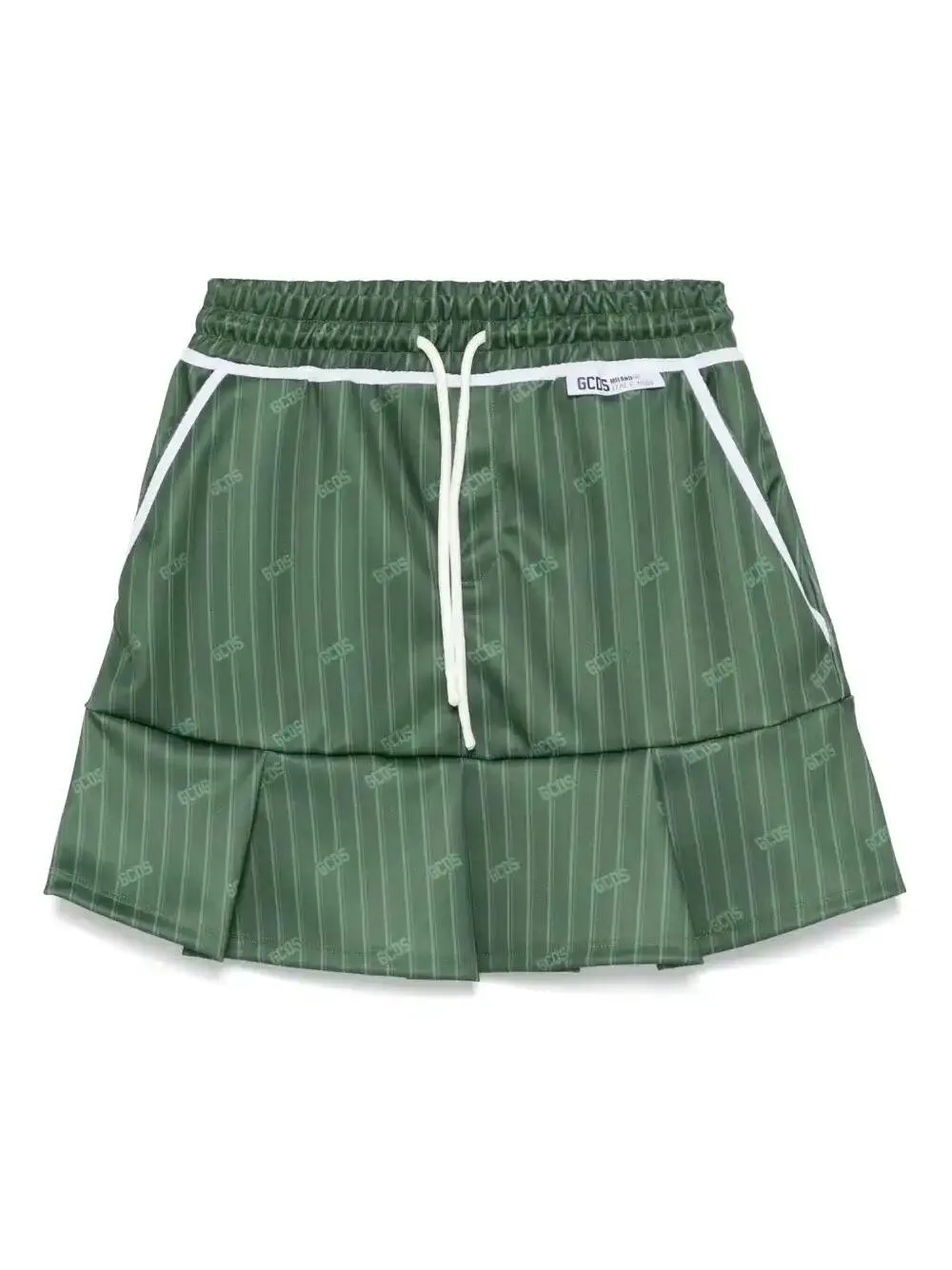 pinstripe mini skirt