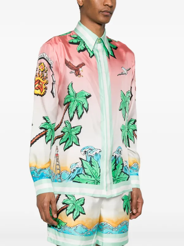 Casablanca Tennis Club Shirt | Pink | FARFETCH