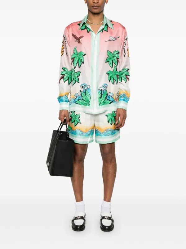Casablanca Tennis Club Shirt | Pink | FARFETCH IN