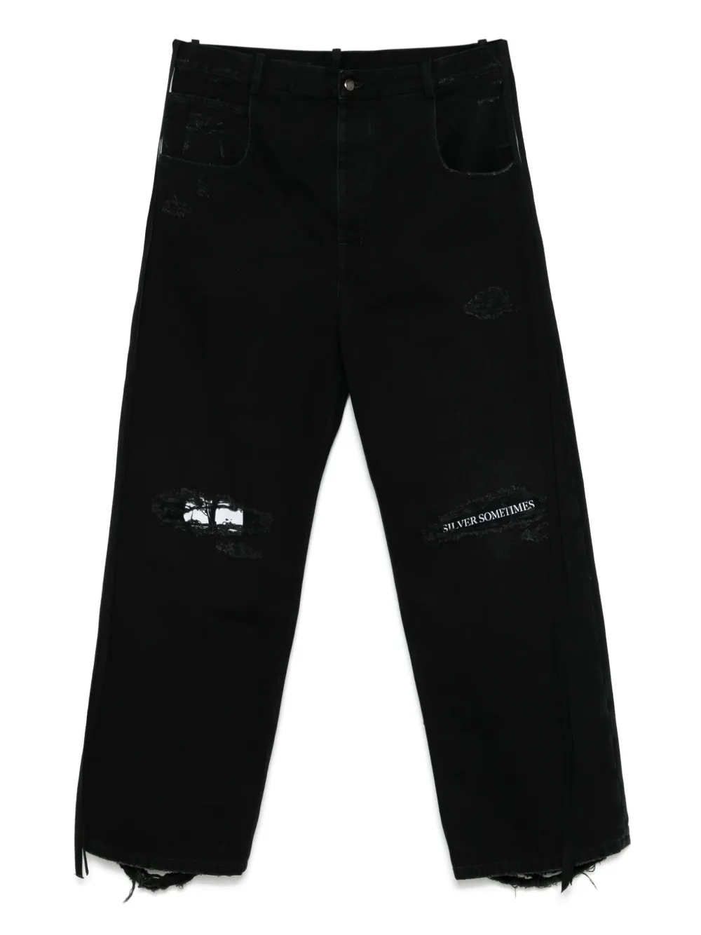 Ann Demeulemeester Jeans Zwart
