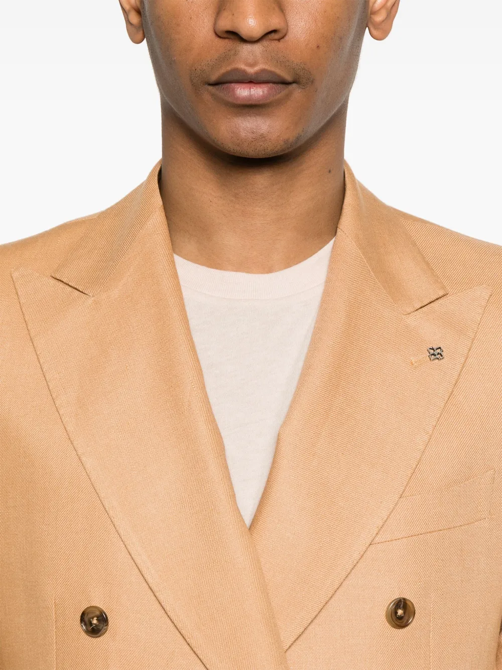 Tagliatore Pak met dubbele rij knopen Bruin