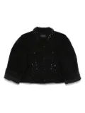 Simone Rocha rhinestone-embellished jacket - Black