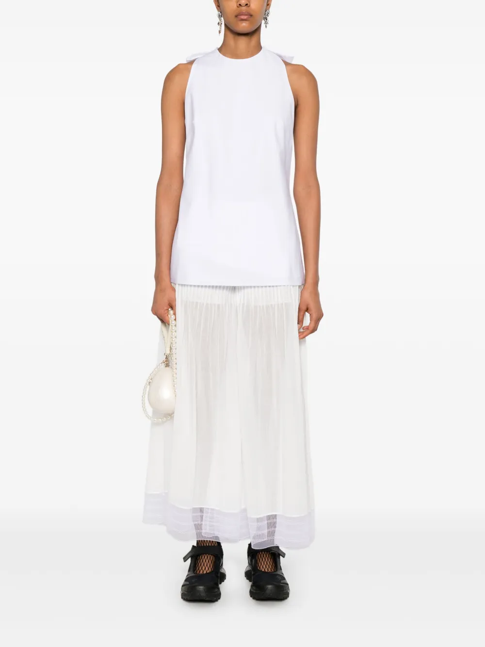 Simone Rocha camiseta con detalle de moño | Chalecos y camisetas | Image 2