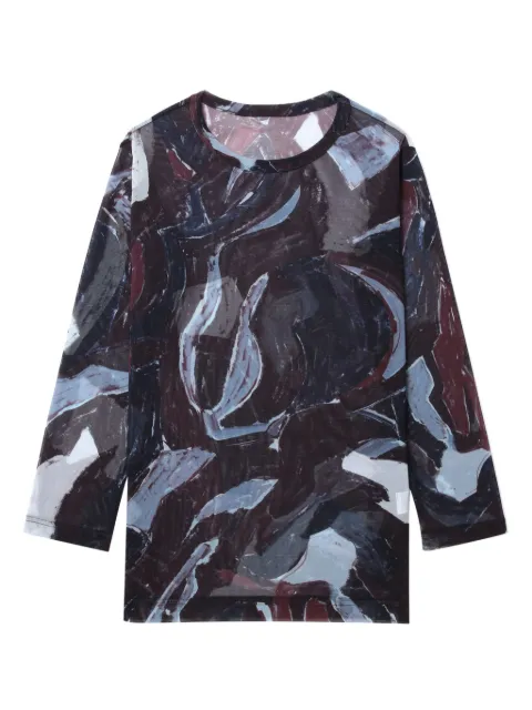 Y's abstract-print T-shirt 