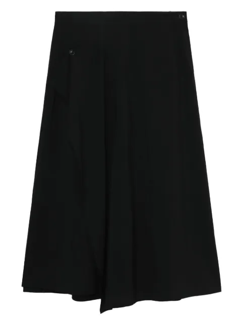 Y's asymmetric midi skirt