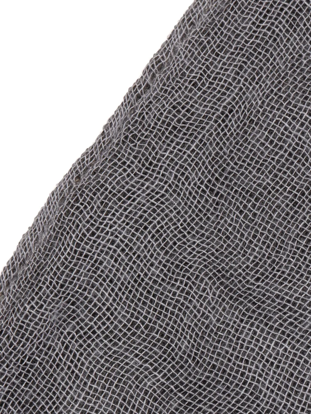 Y's Fringed Polka Dot Scarf In Gray