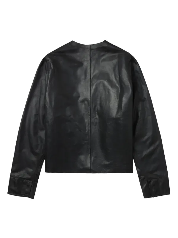 rick owens レザーブルゾン　レザージャケット Rick Owens レザージャケット | ブラック | FARFETCH JP