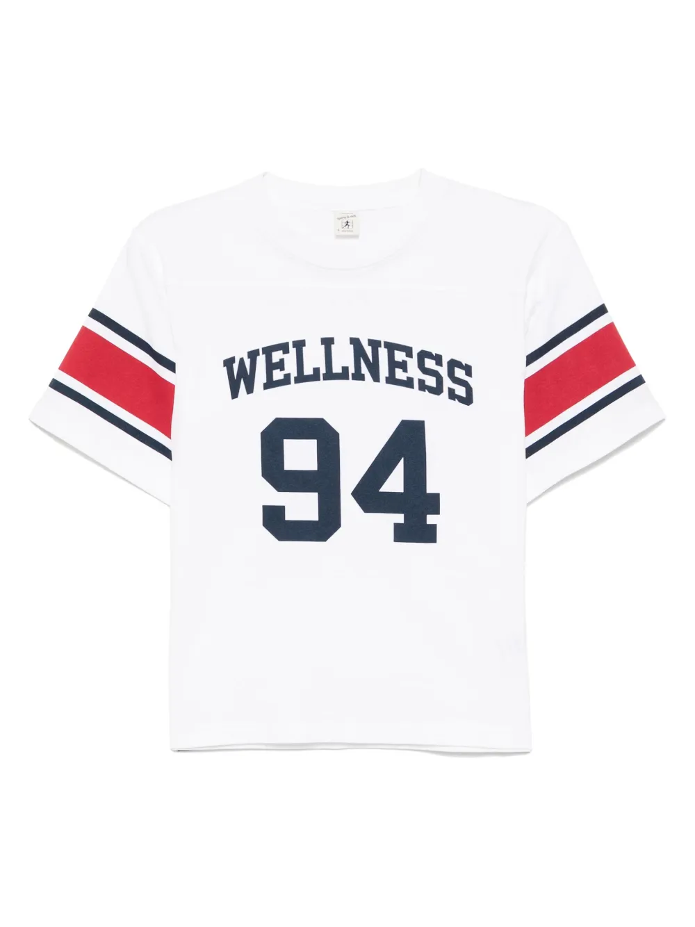 Sporty & Rich Wellness 94 Rugby T-shirt Wit