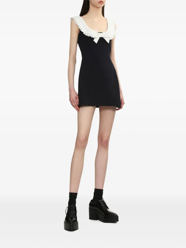 【関税込み】Shushu/Tong ブラック ドレス Shushu/Tong: Black Off-The-Shoulder Minidress | SSENSE