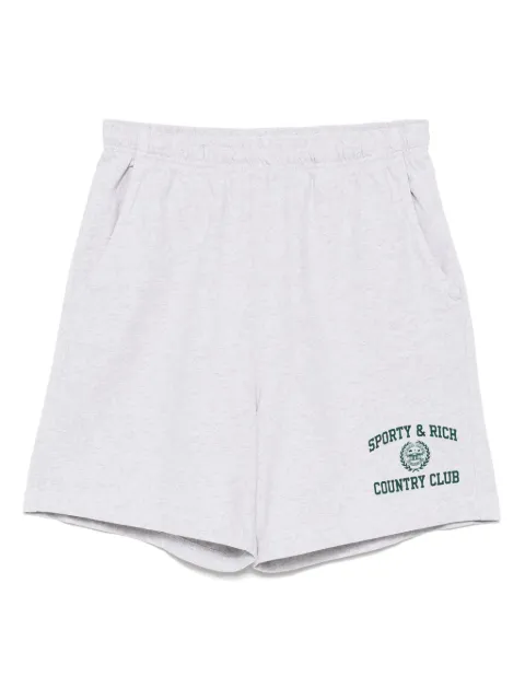 Sporty & Rich varsity crest gym shorts