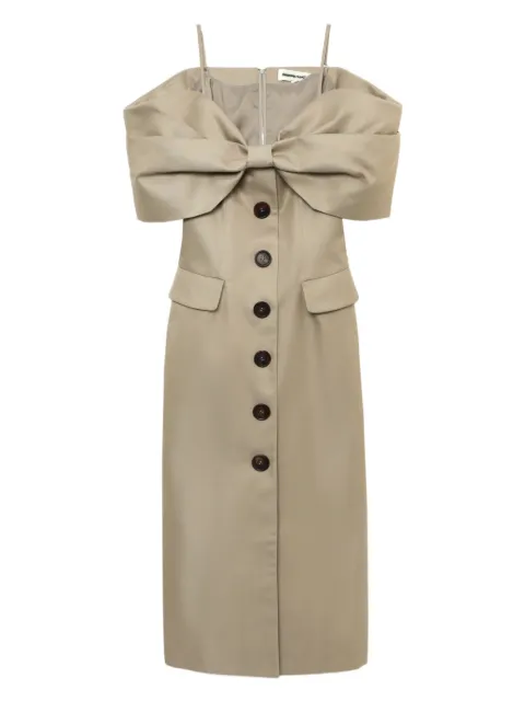 SHUSHU/TONG vestido oversize con moño