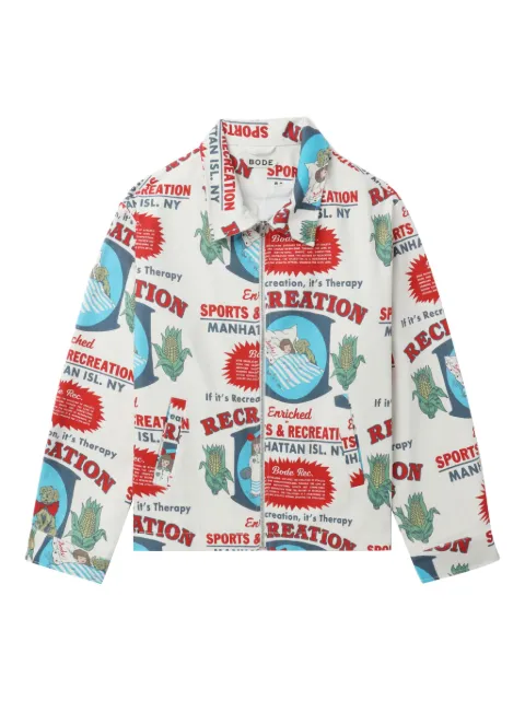 BODE printed shirt jacket