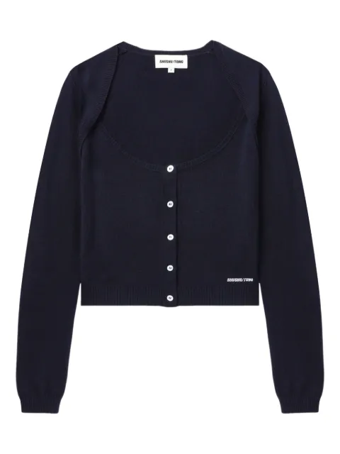 SHUSHU/TONG silk-cashmere cardigan