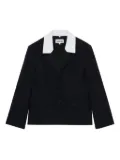 SHUSHU/TONG contrasting-lapels jacket - Blue