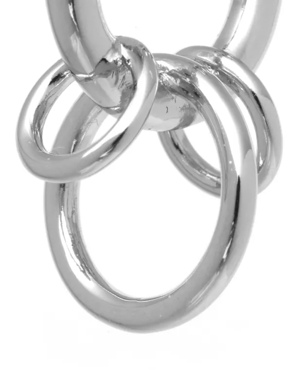 【関税込み】Justine Clenquet シルバー Jen ピアス Justine Clenquet Jen ピアス | シルバートーン | FARFETCH JP