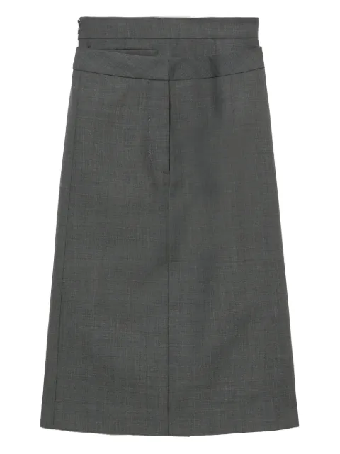 SHUSHU/TONG falda midi con detalle a capas