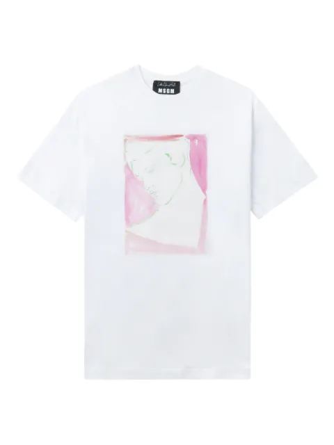 MSGM illustration-print T-shirt