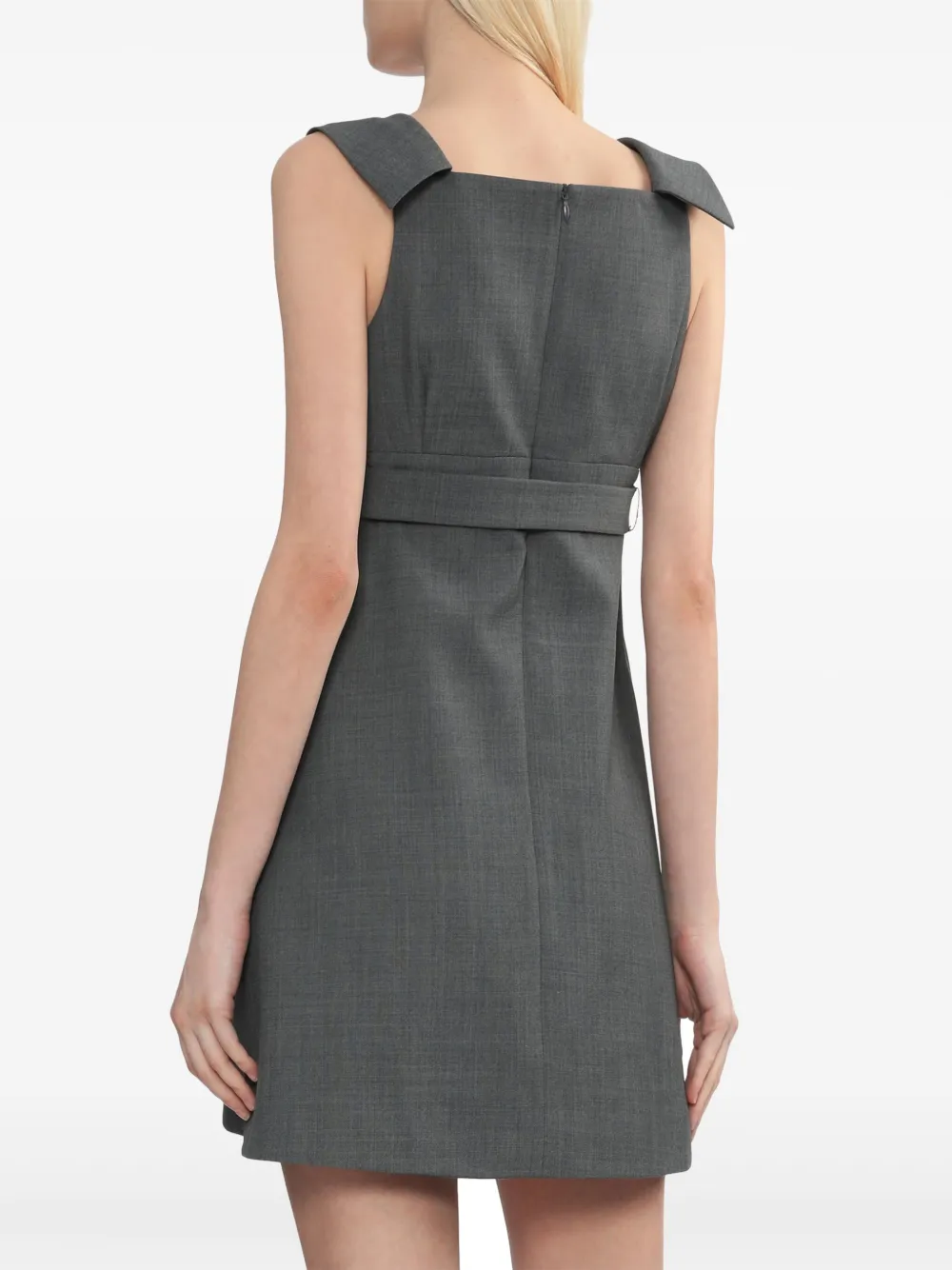 SHUSHU TONG Mini-jurk met ceintuur Grijs