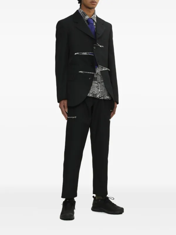 Comme Des Garçons Homme Deux ジップポケット パンツ | ブルー