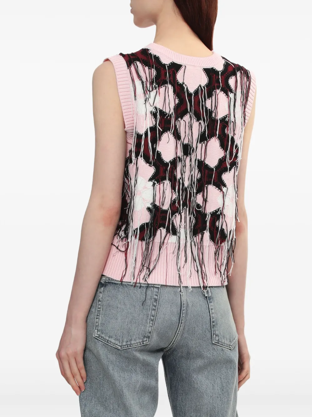 Charles Jeffrey Loverboy Katoenen gilet Roze