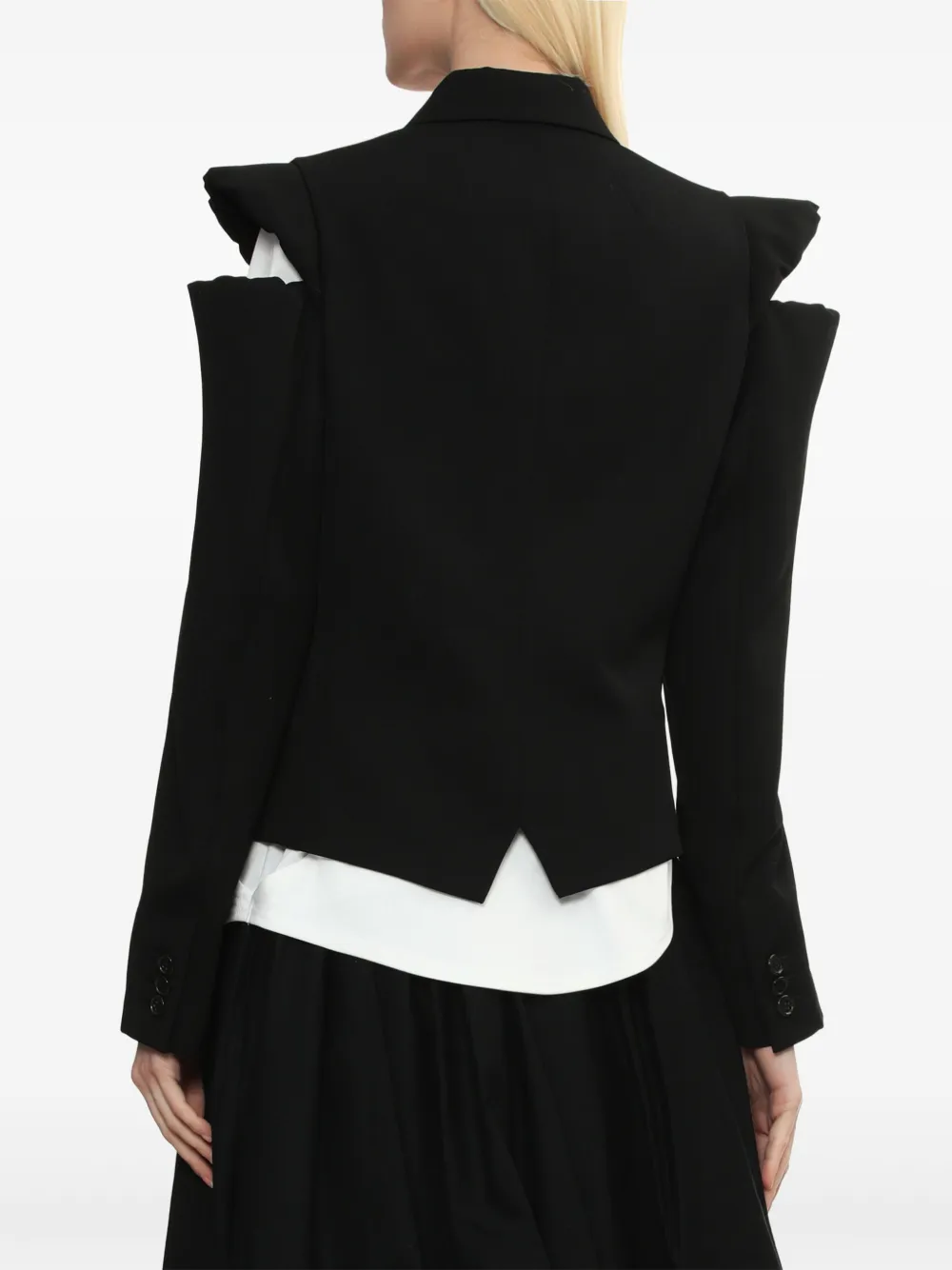 NOIR KEI NINOMIYA CROPPED BLAZER 