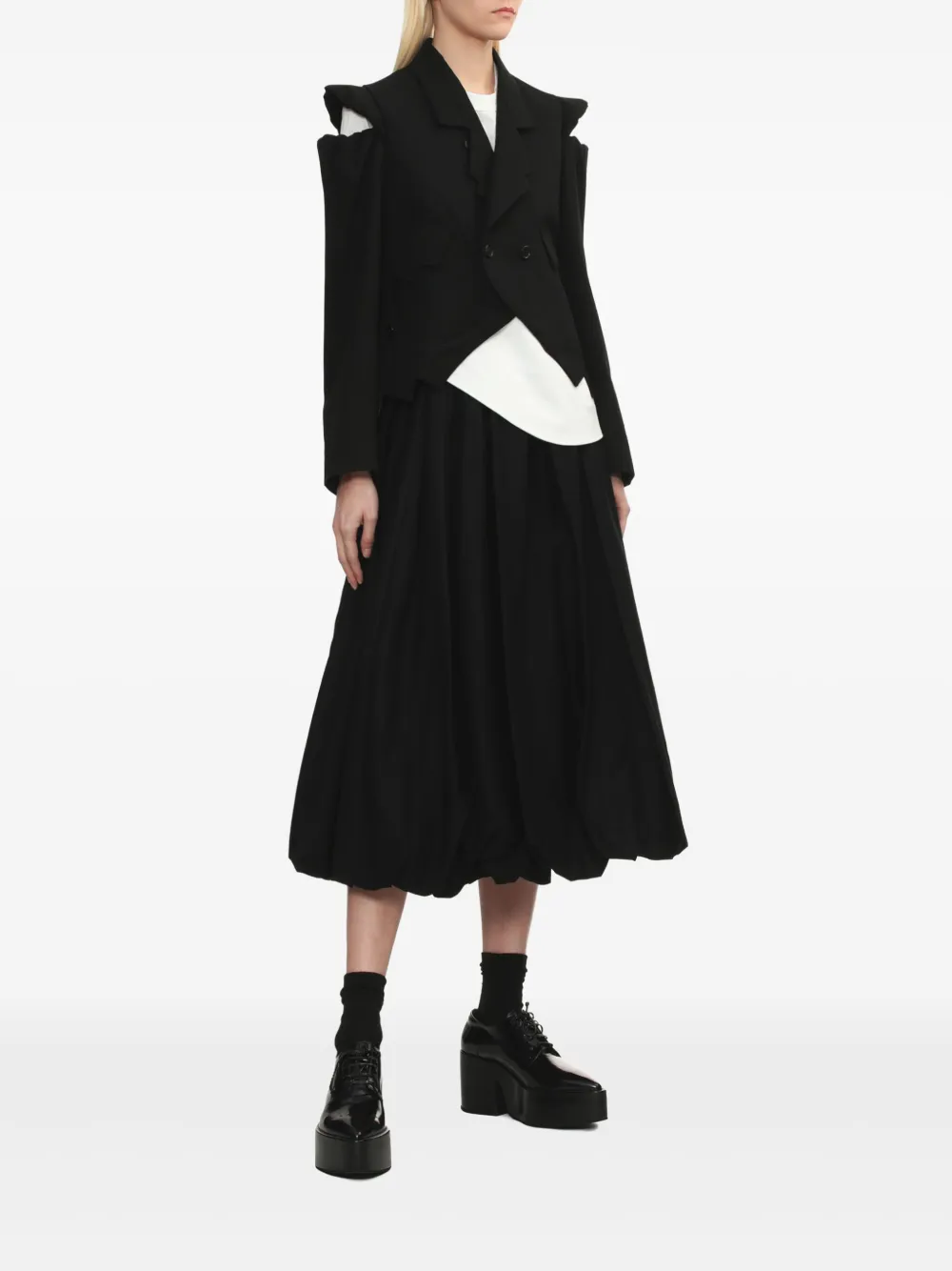 NOIR KEI NINOMIYA CROPPED BLAZER 