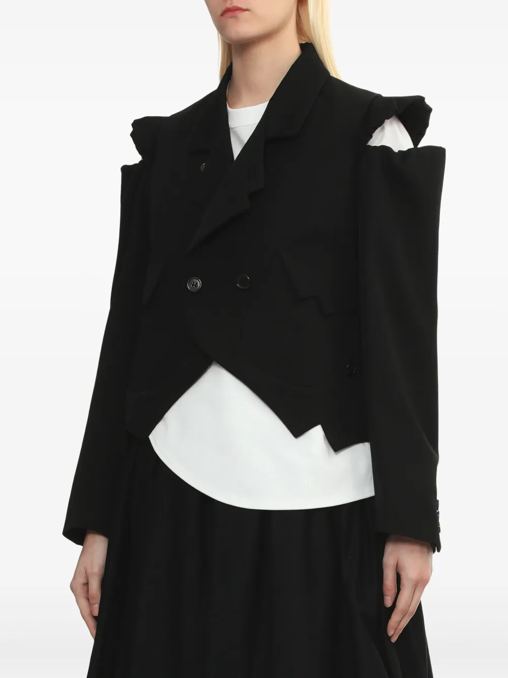 NOIR KEI NINOMIYA CROPPED BLAZER 