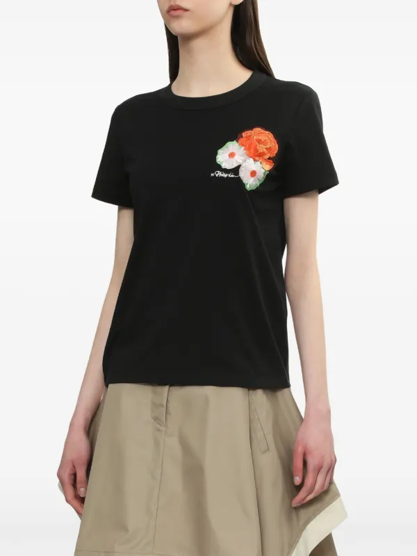 3.1 Phillip Lim Collapsed Bloom Belted Midi Dress | Blue | FARFETCH SA