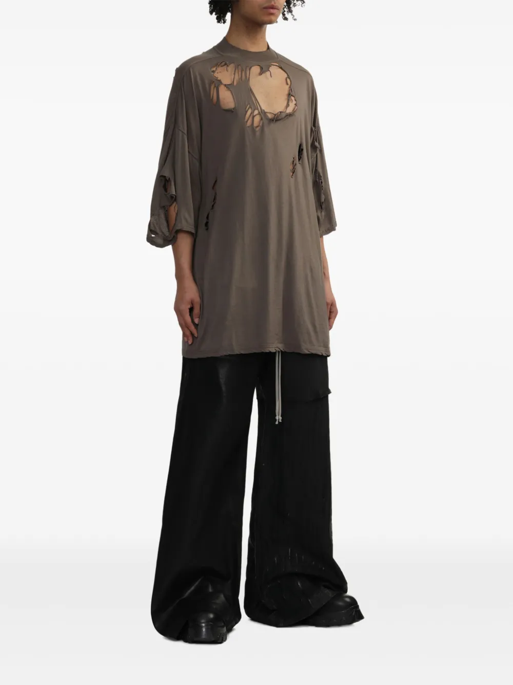 Rick Owens DRKSHDW playera con efecto envejecido | Playeras | Image 2