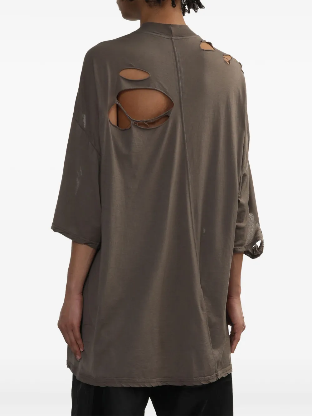 Rick Owens DRKSHDW Gerafeld T-shirt Bruin