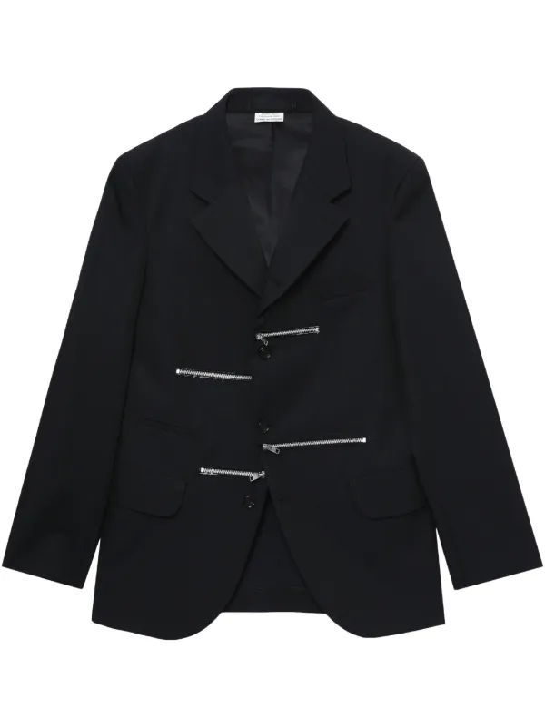 Comme Des Garçons Homme Deux ジップディテール ジャケット | ブルー
