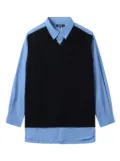 Comme des Garçons Homme layered shirt - Blue