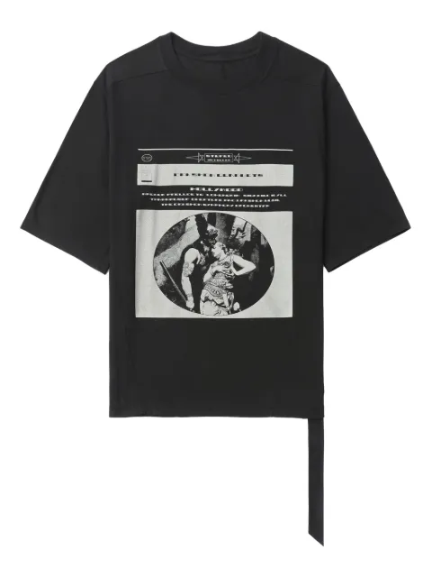 Rick Owens DRKSHDW تيشيرت قطن بطبعة جرافيك