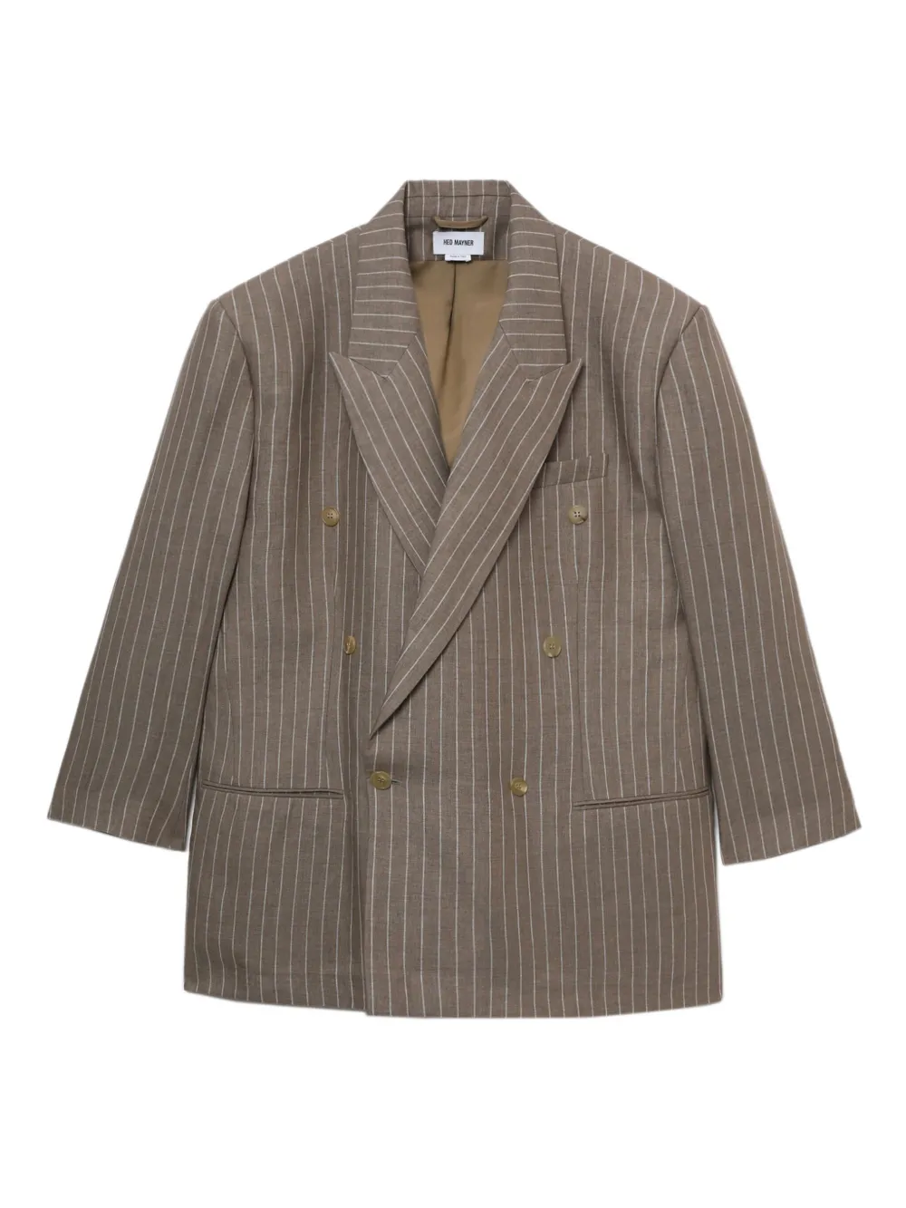 Hed Mayner pinstriped blazer | Brown | Image 1
