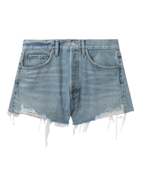 AGOLDE ripped denim shorts