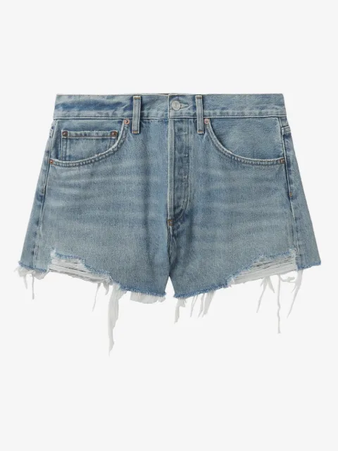 AGOLDE pantalones vaqueros cortos rasgados