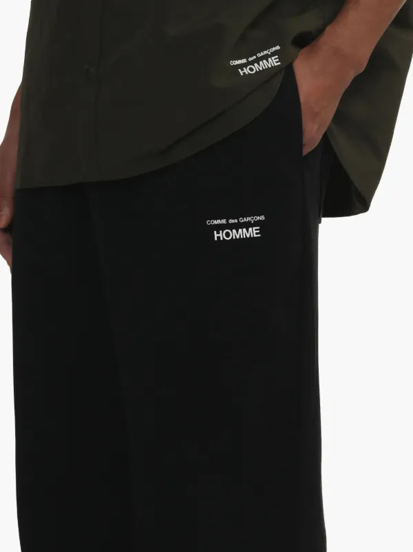 Comme Des Garçons Homme ロゴ ジョガーパンツ | ブラック | FARFETCH JP