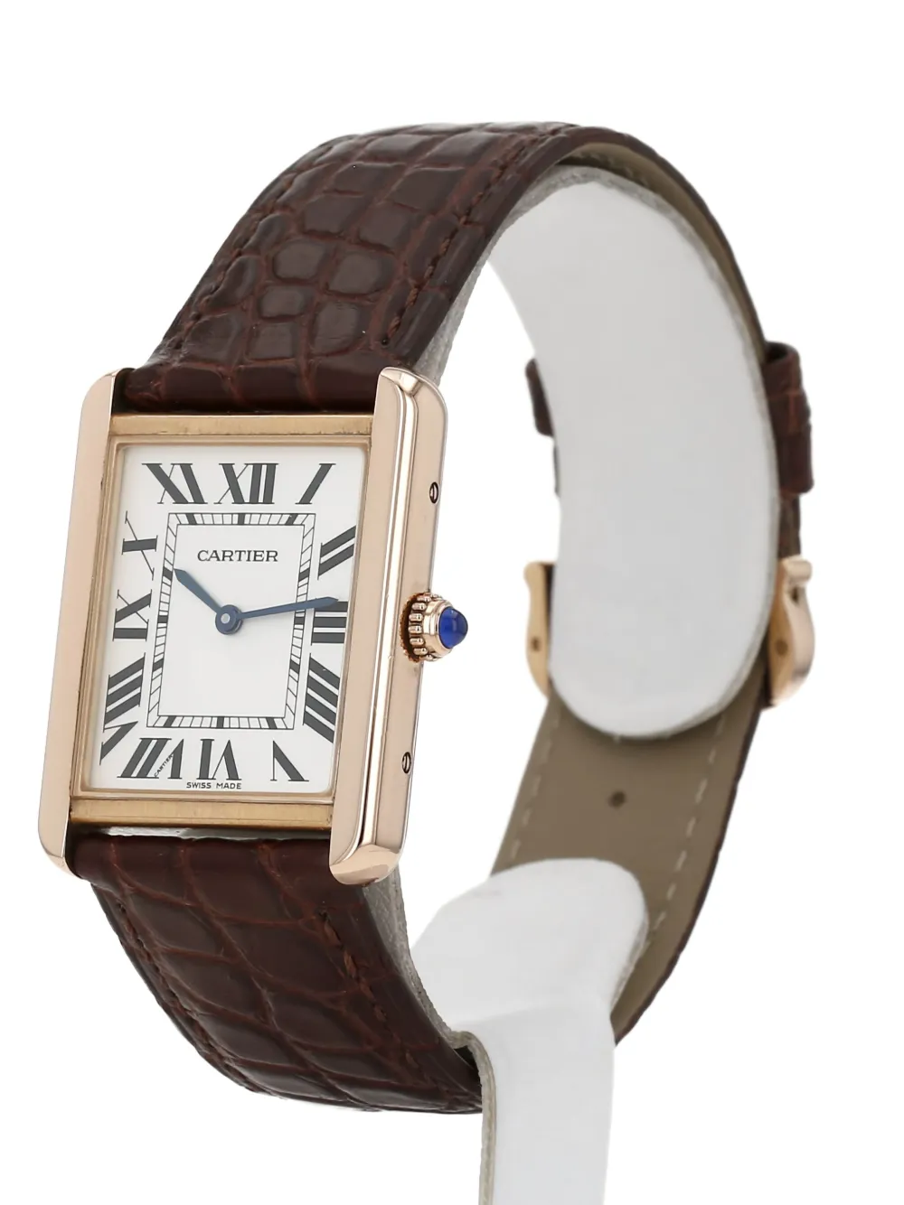 Pre-owned Cartier 2010 Tank Solo 27mm In 白色