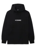 Comme des Garçons Homme homme-print hoodie - Black