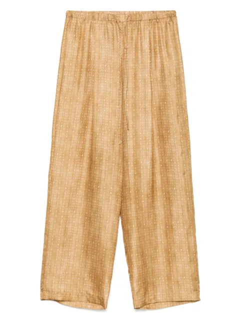 Alysi coral-print trousers