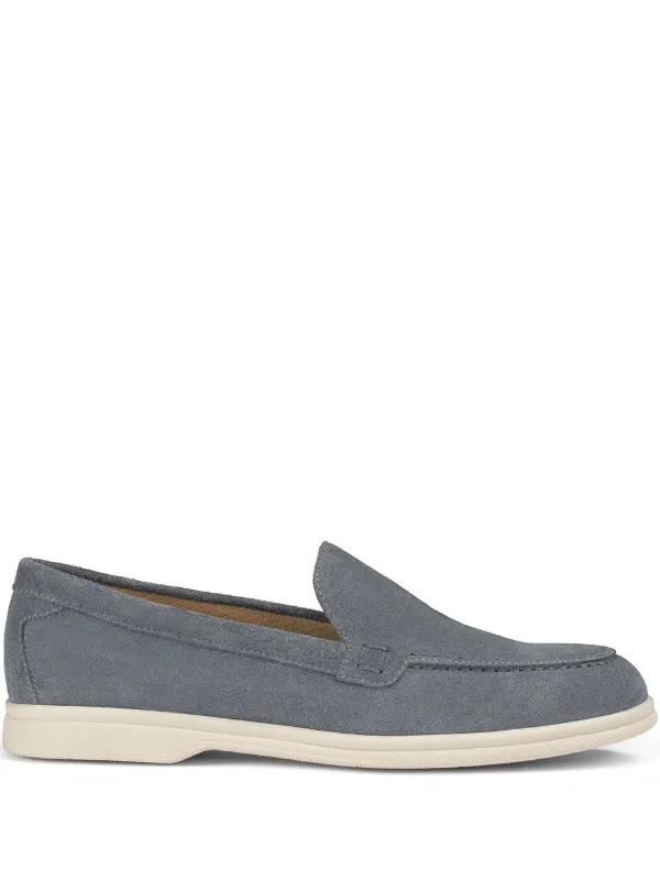 Doucal's Suede Loafers in Grey