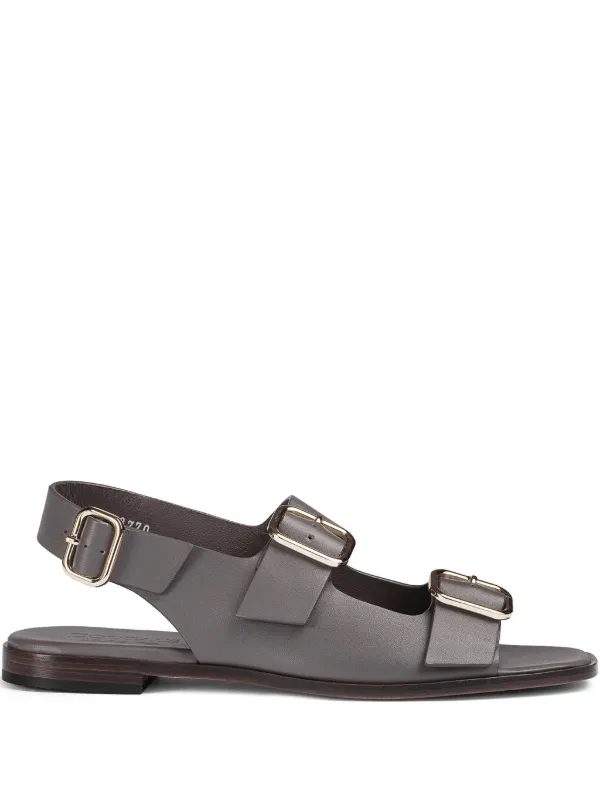 Doucal's Buckled Sandals in Grey