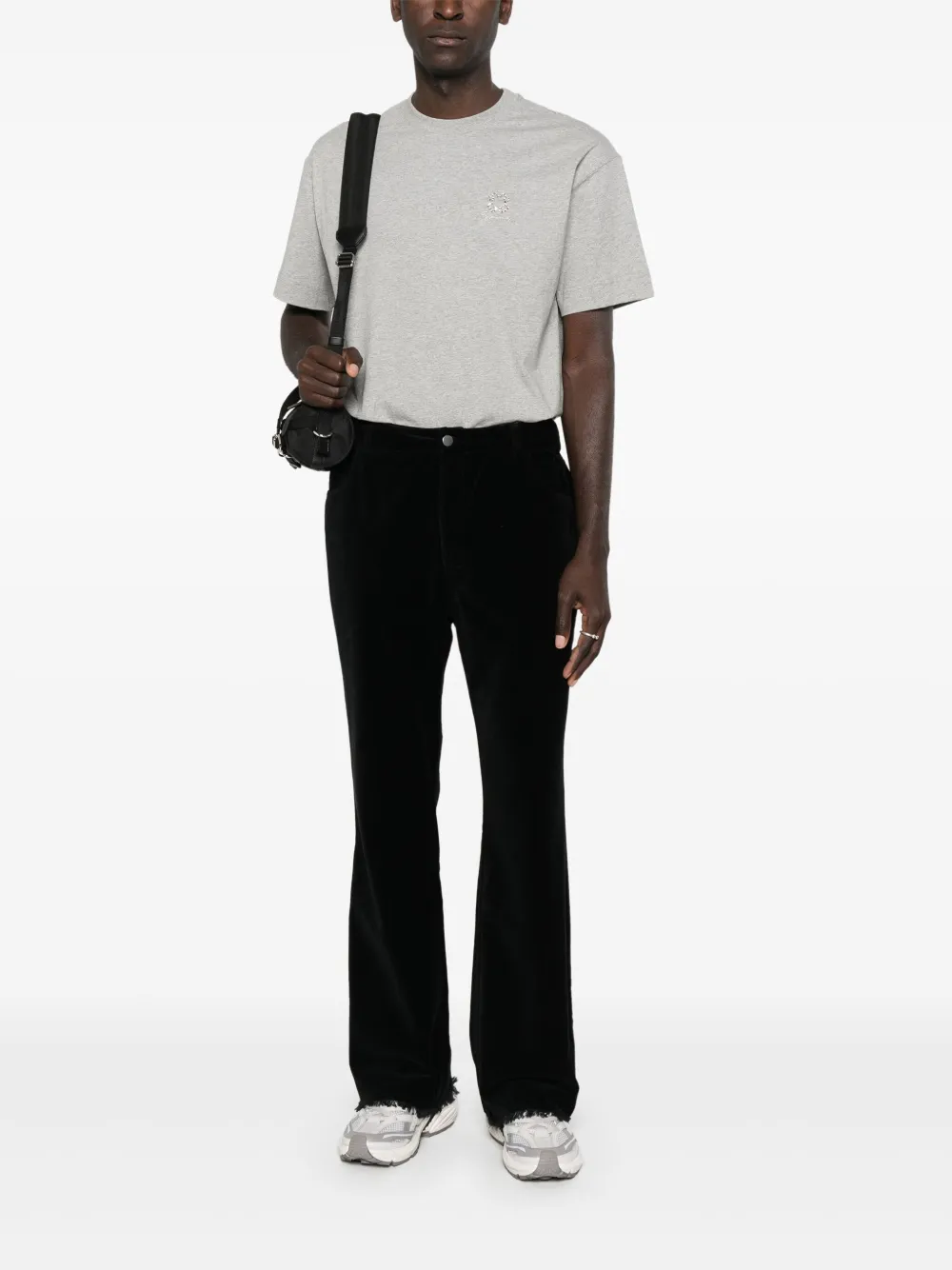 Givenchy Katoenen T-shirt met kristallen 4G-detail - Grijs