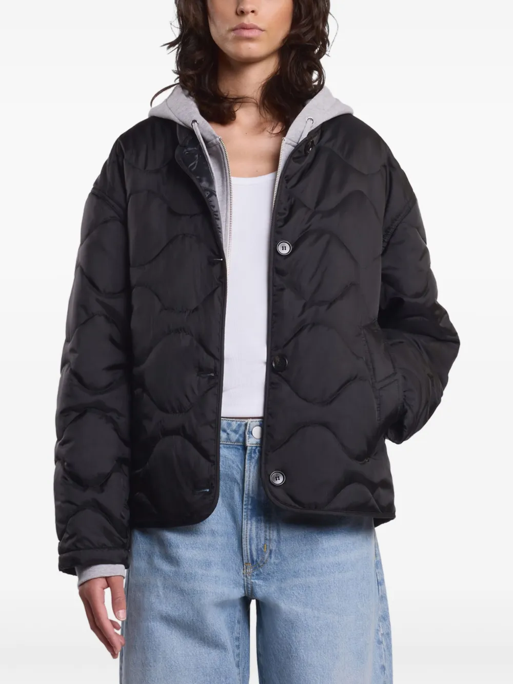 Hogan Gewatteerd cropped jack Zwart