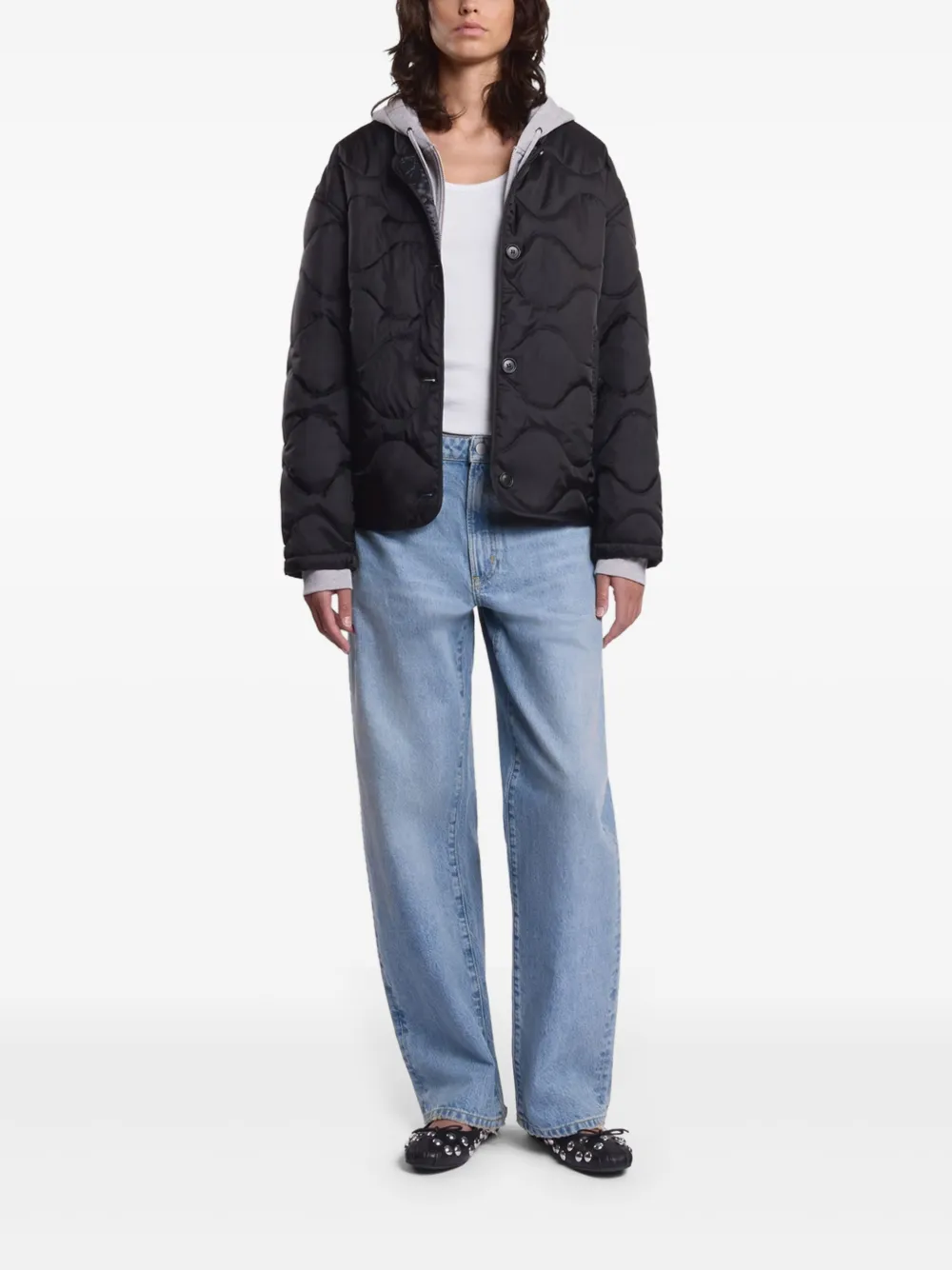 Hogan Gewatteerd cropped jack Zwart