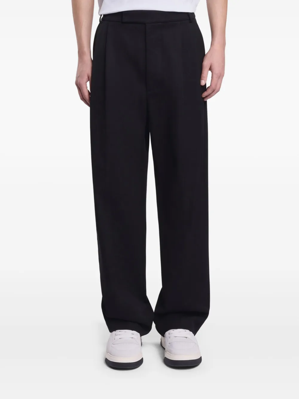 Hogan Broek met geplooid detail Zwart