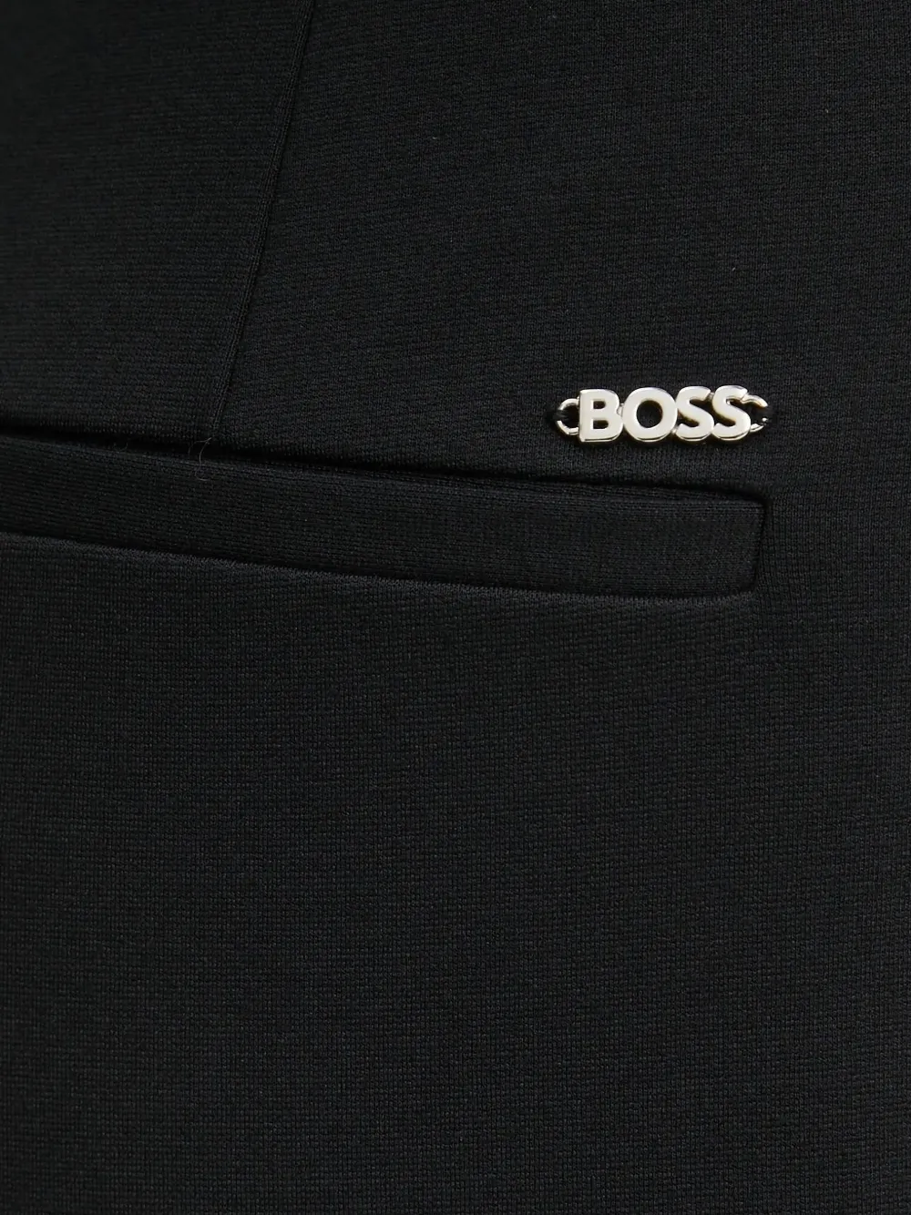 Hugo Boss Split-hem Pants In Black