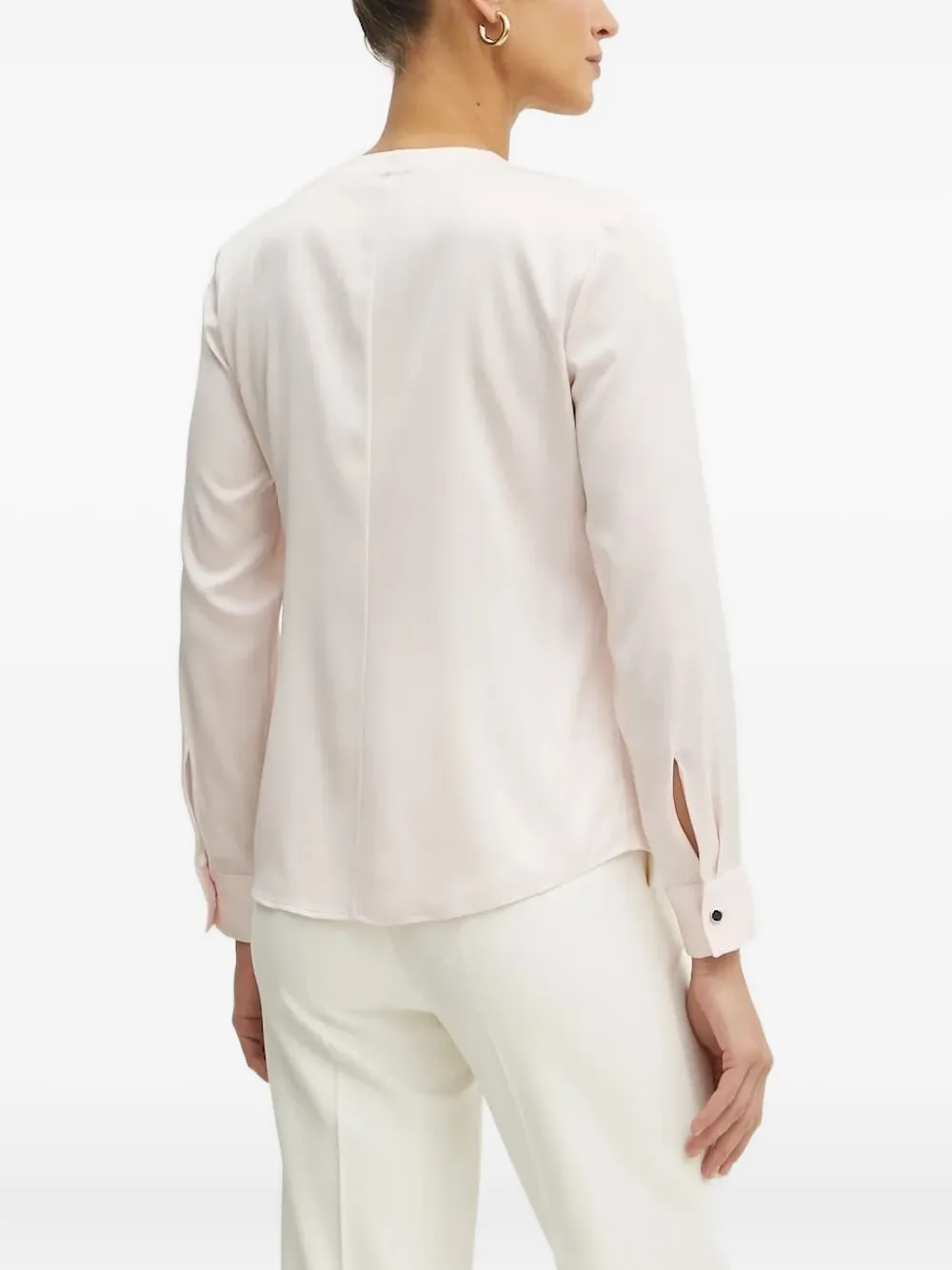 BOSS pleated-neck shirt | Shirts | Image 2